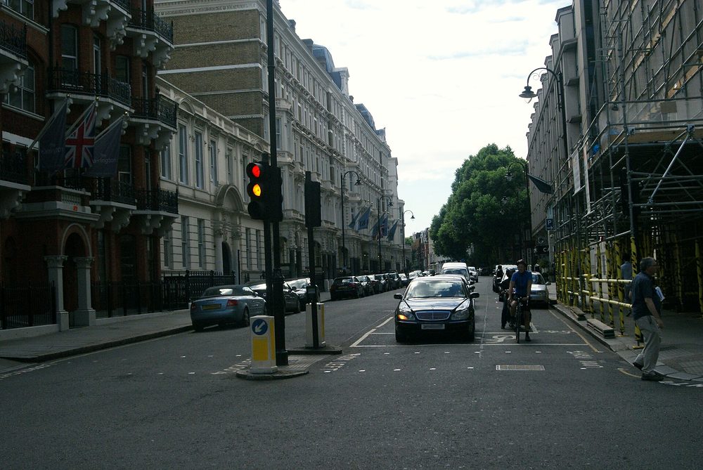 Harrington Gardens seen from Gloucester Road (street view, not the hotel building)